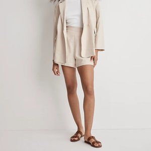 Madewell Clean Pull-On Shorts in Linen-Cotton: Size Medium